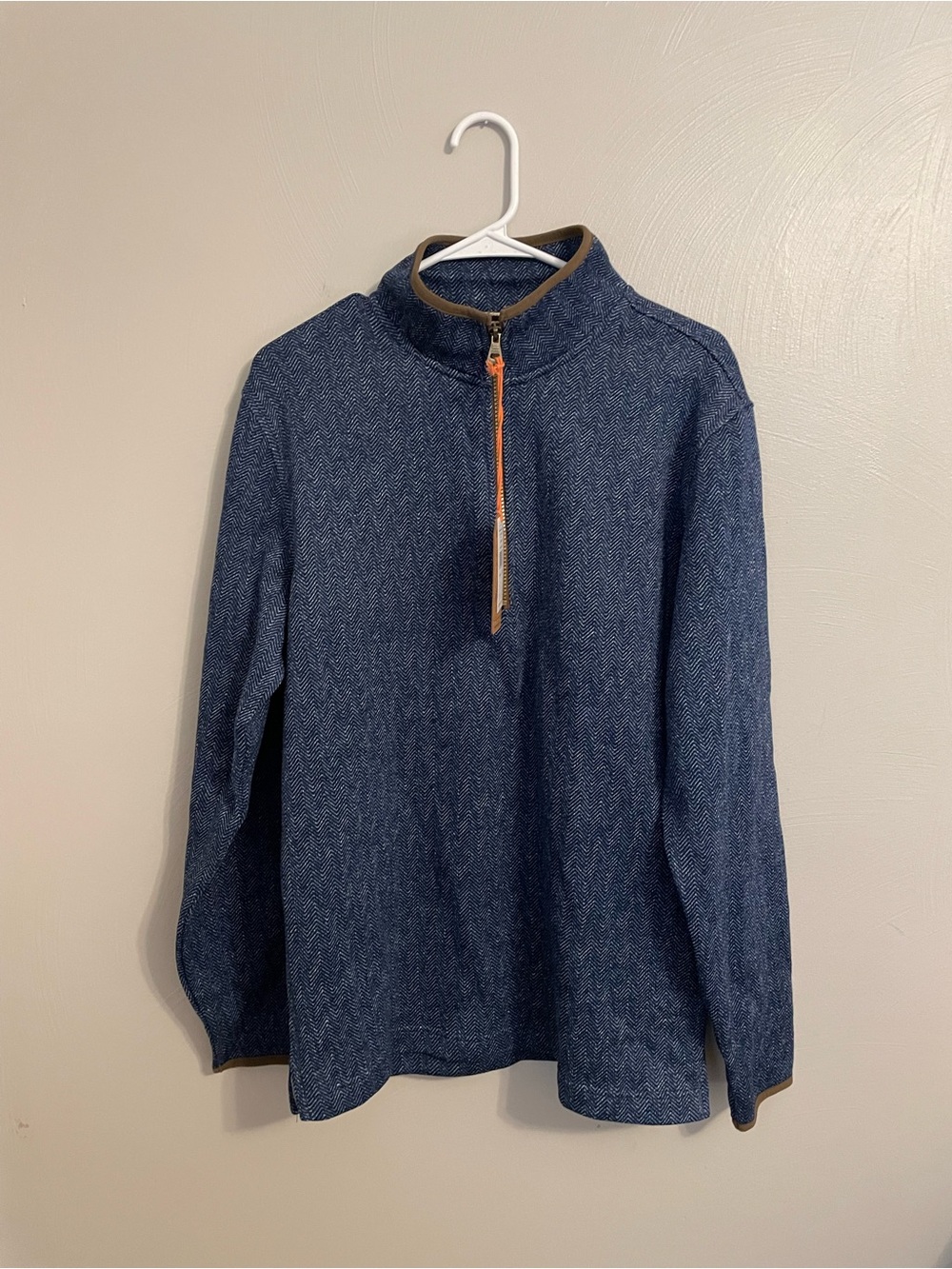 Weatherproof Men’s Dark Blue 1/4 Zip pullover size medium. NWT
